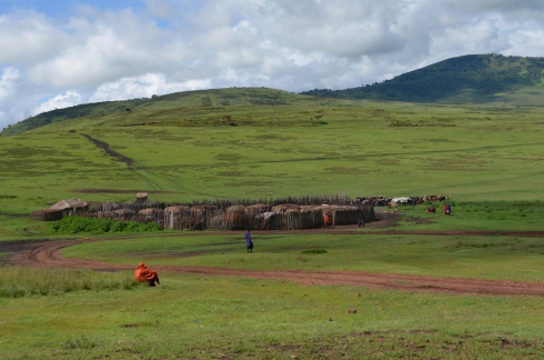 More Masai villages along the way.