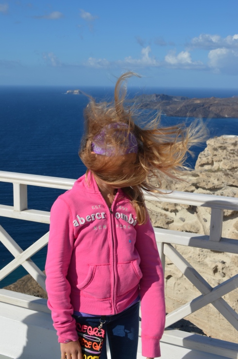 The wind was crazy the day we left!  Hilarious photos.
