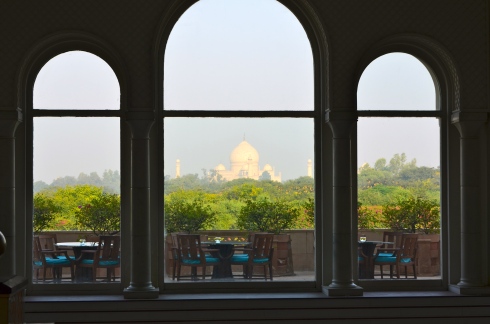The Oberoi Hotel in Agra.  Simply a breathtaking view.