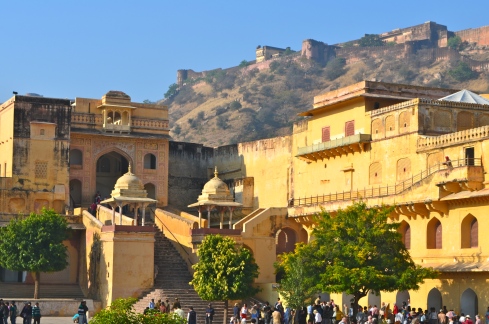 More of the fortress if Jaipur.