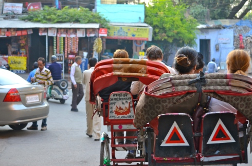 My favorite moment - a rickshaw ride through the streets of Jaipur.