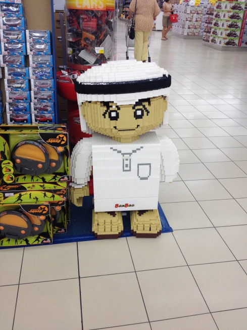 This is a lego statue in the UAE!