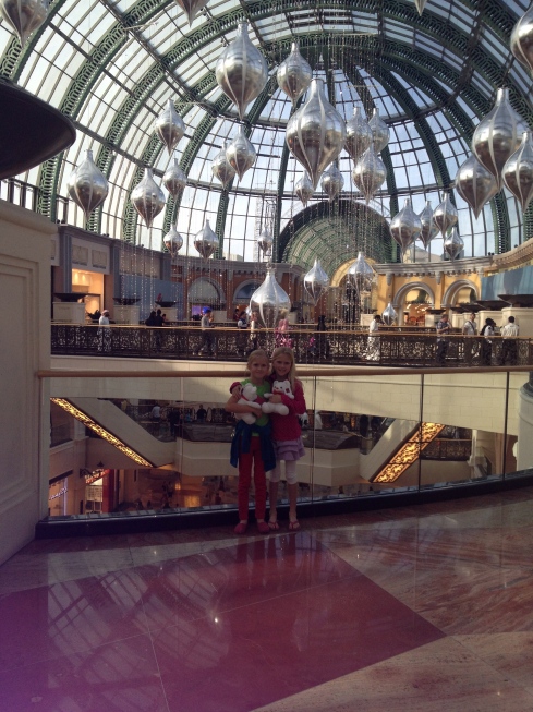 Twins at the Mall of the Emirates