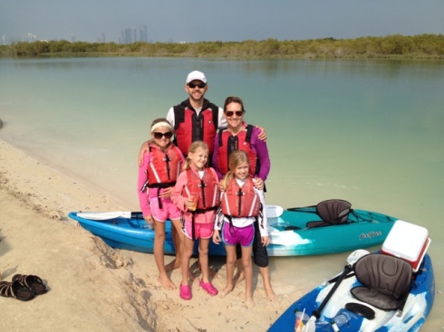 Kayaking in The Mangroves in Abu Dhabi - one of my most favorite things we've done here!