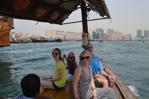 Downtown in "old town" with the traditional souks and abra boat rides.                                       Camels, camels everywhere!