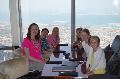 Having lunch at the top of tallest building in the world!